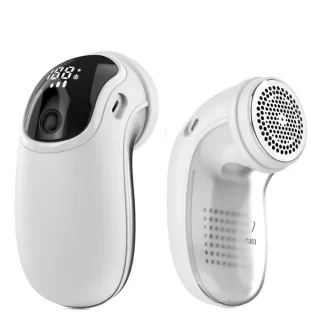 Tevorex Rechargeable Lint Remover Portable Fabric Shaver 6 Blade 3 Speed Settings 100ml Dust Container Digital Display f