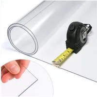 Tulup Tischdecke Transparente Schutzmatte, Weiches Glas, Tischdecke Glasklar Folie 2 mm