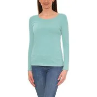Alkato Longshirt Alkato Damen Langarm Shirt mit O-Ausschnitt