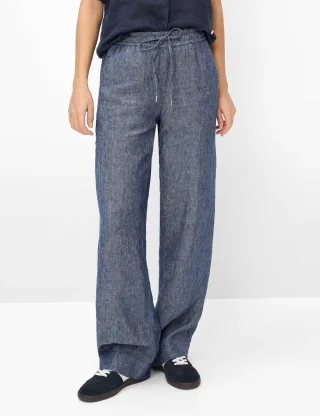 Brax Damen Marlenehose Style FARINA INDIGO MOOD, Blau, Gr. 36K