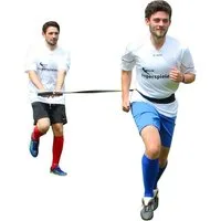 SPORTIKEL24 Spanngurt Sprintgurt für Fitness- und Schnellkrafttraining mit Bauchgurt