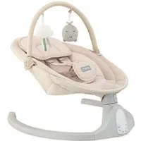MoMi Babyschaukel MoMi KENANI ONYX - Elegante schwarze elektrische Wippe für Kleinkinder, Bluetooth-Einheit, zwei Stromversorgungsoptionen