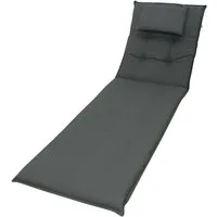 doppler® Liegenauflage 940 200x60x8 cm Auflage für Liege Kissen Polster Einlage, (1 St., 1 Auflage), für Gartenliegen UV-beständig mit abnehmbaren Kopfkissen
