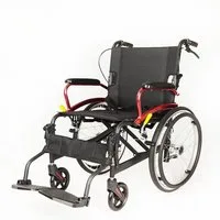 Antar Rollstuhl komfortabler Aluminium Rollstuhl mit Sicherheitsgurt