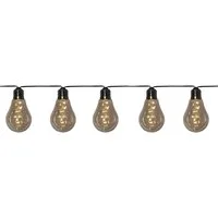 STAR TRADING LED-Lichterkette Glow, 10-flammig, 10x5 warmweiße LEDs, ca. 3,6 m, mit Trafo IP44, Vierfarb-Karton