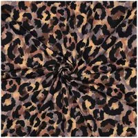 maDDma Stoff Jerseystoff Leopard ab 0,5m Baumwollstoff 148cm Tierprint Leoprint