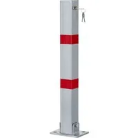 Stagecaptain Absperrpfosten PPP-70 SR Parkpfosten - Extra stabile Parksperre aus Stahl (1-tlg., inkl. Parkpfosten und Schlüssel), Stationäre Absperrung für Parkplätze