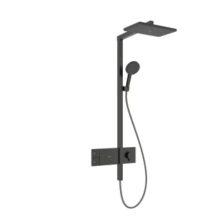 Hansgrohe Showerpipe Raindance Alive Q 210/340 1jet mit Thermostat brushed black chrome , 24580340 24580340