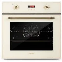Klarstein Backofen Elizabeth Einbaubackofen Retro 70L 6 Funktionen 2200W 50-250°C Timer Elizabeth, Backofen Backröhre Built-in Oven mit 5 Einschüben & Drehspieß