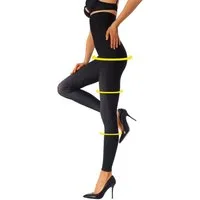 LASCANA Highwaist Leggings glatter Stoff, leichter Formeffekt (1-tlg., Bis Gr. 52/54) mit leichtem Shaping Effekt, Loungewear