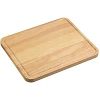 KESPER® Schneidebrett Servierbrett, Rubberwood, FSC, Hartholz, (1-St), mit Saftrille