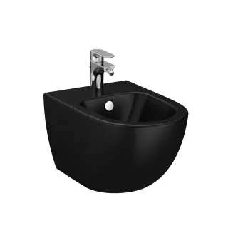 VitrA Sento Wand-Bidet 37 x 54 cm mit verdeckter Befestigung V-Fit 2.0 mit Hahnloch,4338B483-1046 4338B483-1046