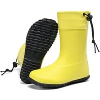 SAGUARO Barfußschuhe (Festival) Barfuß - Gummistiefel (3mm Sohlenstärke, Nullabsatz, bequem, leicht, leicht-gefüttert, rutschfest) Winter-Stiefel wasserdicht Regenschuhe Regen-Stiefel Schuhkragen vegan