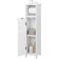 EUGAD Toilettenpapierhalter (1-St), freistehend, schmal mit Tür, 18x18x71 cm
