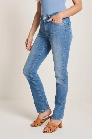 para mi - Jeans - Angie (Sparkle) blau - Gr. - 32