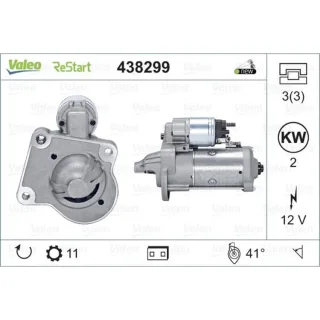 Valeo Starter 2,0 kW Ford 438299