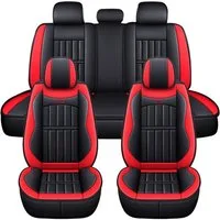 ELUTO Autositzbezug, 5 Sitz Universal Autositzbezüge Schonbezüge Komplettset Kunstleder