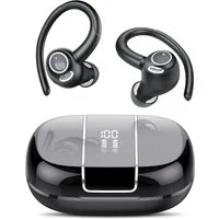 ibettertec Bluetooth Kopfhörer Sport, in Ear Kopfhörer Kabellos Bluetooth 5.3 mit In-Ear-Kopfhörer (HD Mic, Herausragender Sound, 40 Std Spielzeit, Comfort Fit, Dual LED-Anzeige, IP7 Wasserdicht Ohrhörer mit Ohrhaken, Kopfhörer, TWS In-Ear-Kopfhörer,