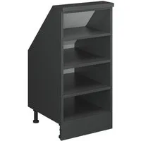 Vicco Kommode Rion, Anthrazit, 40 x 81.6 cm mit 4 Fächern (1 St)