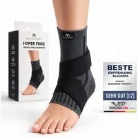 BLACKROX Fußbandage [Vergleichssieger 2026] Hyper Frox, Gr. S-XL, Damen und Herren