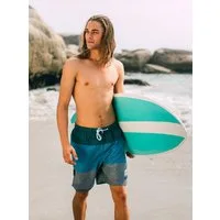 GUGGEN Mountain Badehose Badehose Herren Beachshort Schnelltrocknende Boardshorts mit Kordelzug gestreiftes Muster Badehose 1604