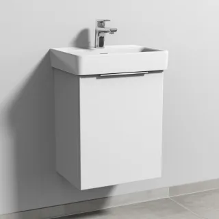 Sanipa 3way Waschtischunterbau zu Laufen Pro S Waschtisch mit 1 Tür, Weiß-Soft UM78443