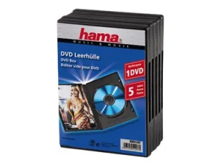 Hama DVD Jewel Case | 00051297 | Schwarz (Packung mit