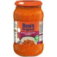 Ben's Original Saucen, Bens Original Sauce rotes cremiges Curry mit feiner Kokosnuss 400g