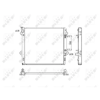 NRF Motork?hler gel?tet Toyota Land Cruiser Prado J12 3,0 53575
