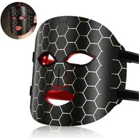 feinlux Kosmetikbehandlungsgerät Kosmetikbehandlungsgerät LED Gesichtsmaske mit 7 Lichtfarben, Packung, Photonic Facial Mask Meter, für alle Hauttypen geeignet