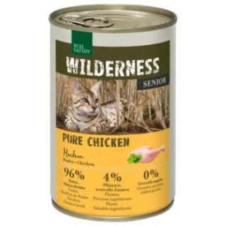 REAL NATURE WILDERNESS Nassfutter Katze, Senior, Pure Chicken 24x400 g