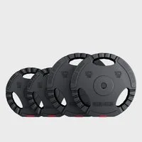 GORILLA SPORTS Hantelscheibe Hantelscheibe 30/31 mm Kunststoff Gripper 1,25-15 KG, 30 kg