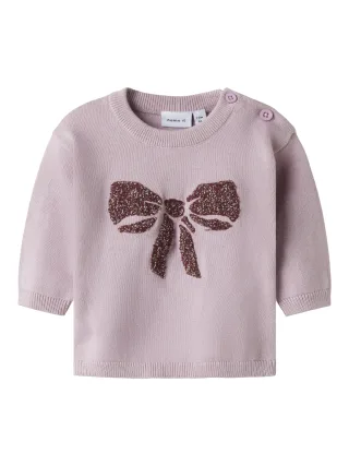 NAME IT - NBFREBOW LS KNIT keepsake lilac - Gr. - 68