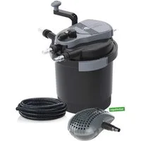 Heissner Teichfilter Heissner Druckfilter Set HLF4000-00 inkl. 7 Watt U (Komplett-Set, 1 St)