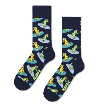 happy socks - Surf Lizard Sock Blau - Gr. - 38