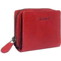 Benthill Geldbörse Klein Echt Leder RFID Damen & Herren Geldbeutel Slim-Wallet Portmonee, RFID-Schutz Kartenfächer Münzfach Reißverschlussfach