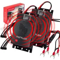 Pattler Ultraschall-Tierabwehr Marderschreck Auto Anschluss an 12V Autobatterie, Sofortiger & Langfristiger Marderschutz für Auto im Motorraum 2-tlg., Effektive Marderabwehr für Auto - mit Ultraschall