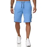Reslad Sweatshorts Reslad Kurze Hose Herren Cargo Bermuda Shorts Jogginghose Sport-Hose (1-tlg) Sweatshorts Jogginghose mit Cargo-Taschen