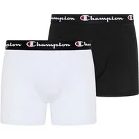 Champion Boxershorts (Packung, 2-St) Doppelpack mit 2 Teilen, aus Baumwolle und Elasthan, elastischer Bund