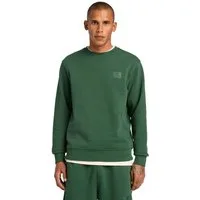 Timberland Sweatshirt Silicon Badge (LB) Crew Neck Langarm-Design, für Erwachsene, aus Baumwolle, bequemer Schnitt