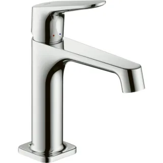 hansgrohe Axor Citterio M 100 Waschtischarmatur 34010000 Ausladung 128mm, mit Zugstangen-Ablaufgarnitur, chrom