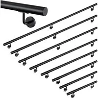 duschspa Treppengeländer Wandhandlauf Edelstahl Treppengeländer 80–240cm Handlauf Innen & Außen, 80 cm Länge, ist rostfrei