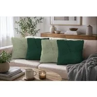 Amilian Dekokissen Sofakissen Zierkissen 4er-Set - weich, unifarben, formstabil, Couchkissen mit Kissenfüllung 40x40 cm