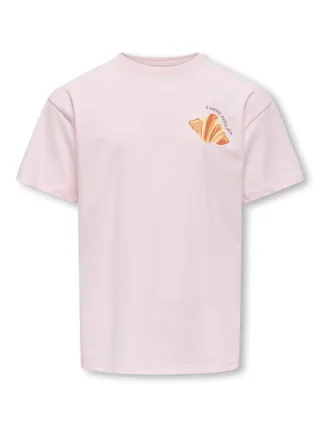 KIDS ONLY - KOGCARINA LIFE SS LOOSE PRINTED TOP JRS Barely Pink - Gr. - 164