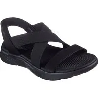 Skechers GO WALK FLEX SANDAL-GLIMMER UP Sandale Sommerschuh, Schlupfschuh mit Goga Mat Foatbed