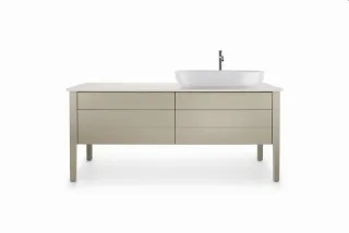 Duravit Luv Konsolenwaschtischunterbau bodenstehend Taupe Seidenmatt 1733x570x743 mm - LU9568R6060 LU9568R6060