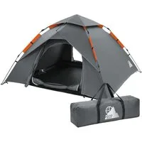 ECD Germany Kuppelzelt Pop-Up Zelt für 3-4 Personen Campingzelt Outdoor 2 Türen Familienzelt, Personen: 4, Wurfzelt leicht doppelwandig wasserdicht & winddicht mit Tragetasche