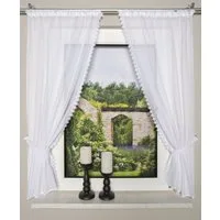 HOME WOHNIDEEN Raffrollo Home Wohnideen Raffgarnitur Batist 125 x 75 cm, standard