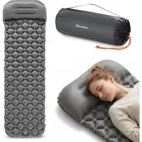 HyperMotion Luftmatratze HyperMotion Campmat ultraleichte Isomatte 190x56 cm grau