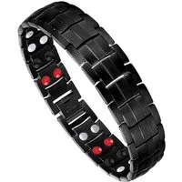 feinlux Armband Magnetische Armbänder (Set, Magnetarmband aus Titanstahl), mit doppelten Reihen wirksamer 4-Elemente-Magnete Gesundheitsgeschenke